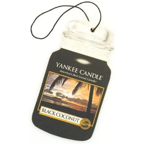 Black Coconut Yankee Candle 2D Scented Hanging Air Freshener