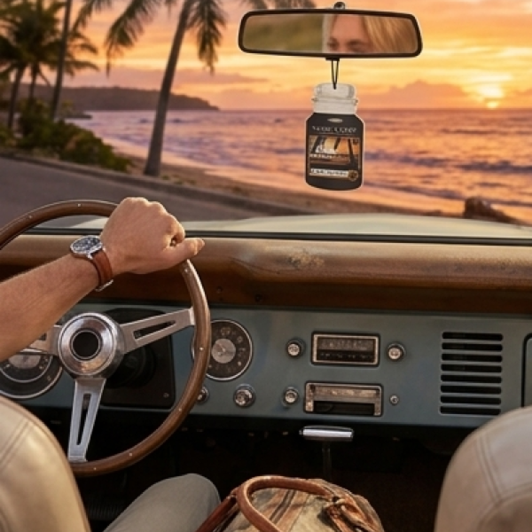 Black Coconut Yankee Candle 2D Scented Hanging Air Freshener