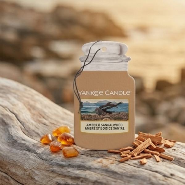 Amber & Sandalwood Yankee Candle 2D Scented Hanging Air Freshener