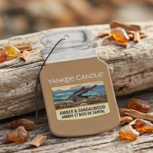 Amber & Sandalwood Yankee Candle 2D Scented Hanging Air Freshener