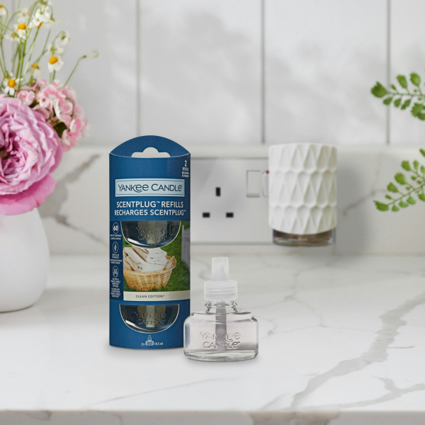Clean Cotton Yankee Candle ScentPlug Refills (Pack Of 2)