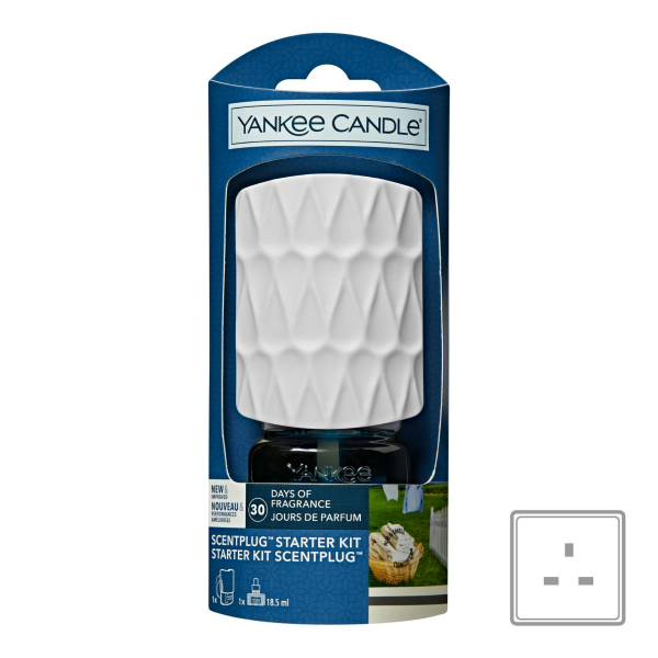 Clean Cotton Yankee Candle ScentPlug Starter Kit (Plug & Refill)