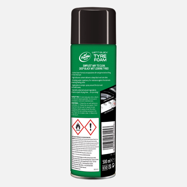 Turtle Wax Wet 'n' Black Tyre Foam (500ml)