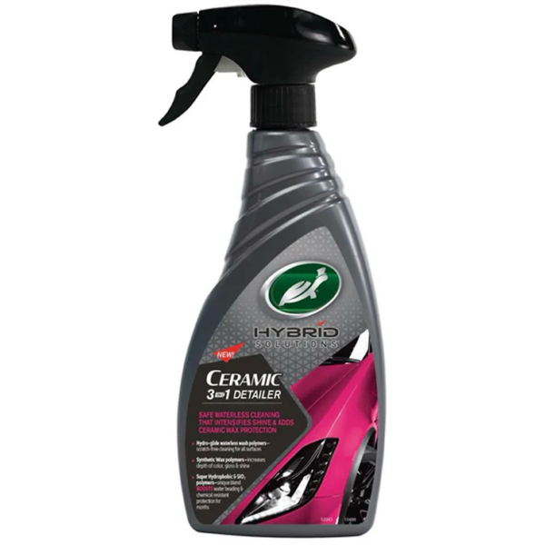 Turtle Wax Hybrid Solutions Ceramic 3-in-1 Detailer For Waterless Cleaning (500ml)