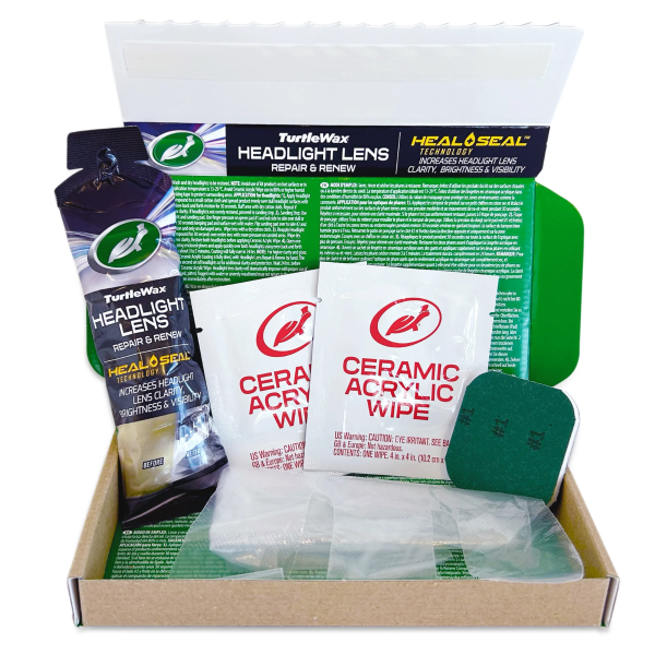 Turtle Wax Headlight Restoration Kit - Oxidation Removal and Lens Renewal