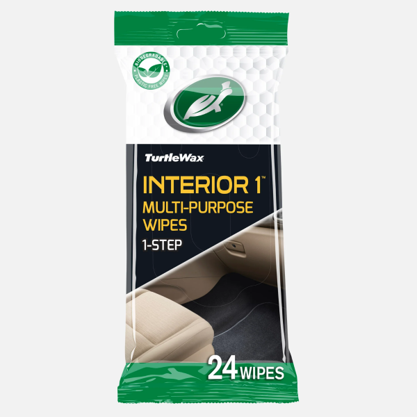 Turtle Wax Interior 1 - Multi-Purpose Wipes For Car Interior Fabrics