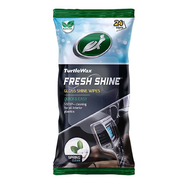 Turtle Wax Fresh Shine Gloss Wipes - Spring Fresh Scent