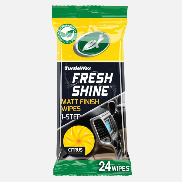 Turtle Wax Fresh Shine Matt Wipes - Spring Fresh Scent