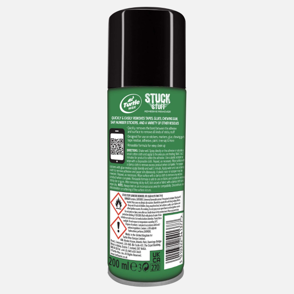 Turtle Wax Stuck Stuff Adhesive Remover (200ml)