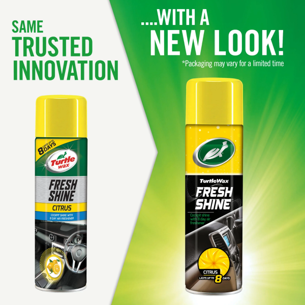 Turtle Wax Fresh Shine Interior Cockpit, Dashboard & Trim Cleaner - Citrus (500ml)