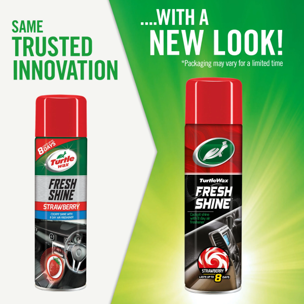 Turtle Wax Fresh Shine Interior Cockpit, Dashboard & Trim Cleaner - Strawberry (500ml)