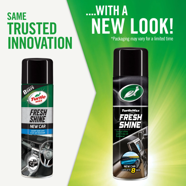Turtle Wax Fresh Shine Interior Cockpit, Dashboard & Trim Cleaner - New Car Scent (500ml)