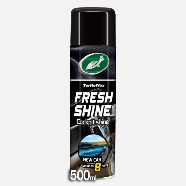Turtle Wax Fresh Shine Interior Cockpit, Dashboard & Trim Cleaner - New Car Scent (500ml)