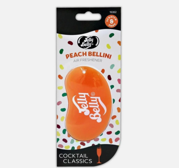 Peach Bellini 3D Hanging Air Freshner From Jelly Belly