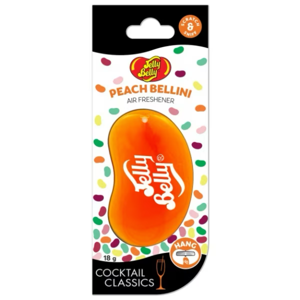 Peach Bellini 3D Hanging Air Freshner From Jelly Belly