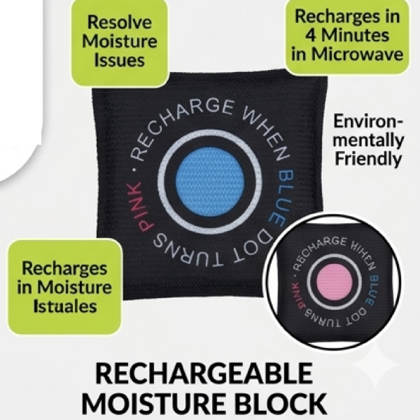 Reusable Moisture Absorber & Dehumidifier - For Car Windscreens, Caravans & Boats