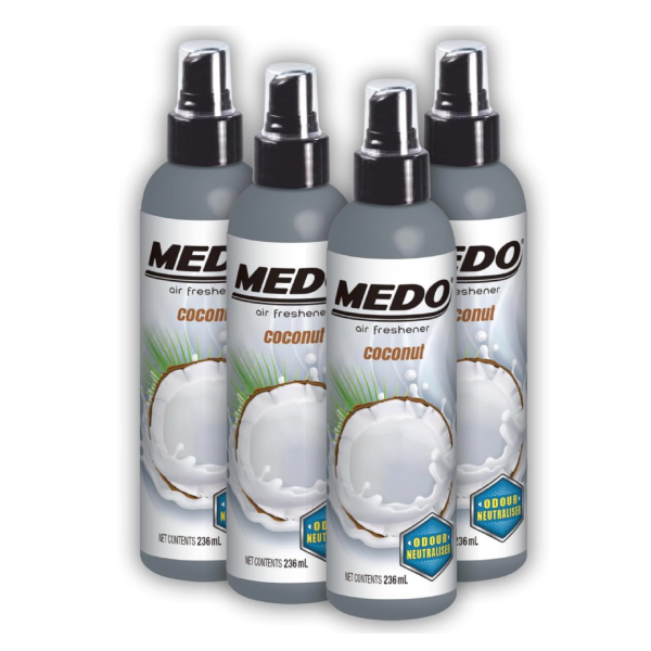 Medo Coconut Scented Pump Spray Air Freshener (236ml)