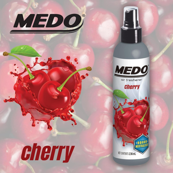 Medo Cherry Scented Pump Spray Air Freshener (236ml)