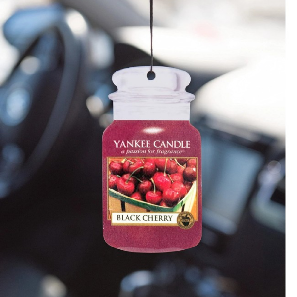 Black Cherry Yankee Candle 2D Scented Hanging Air Freshener (Pack Of 3)