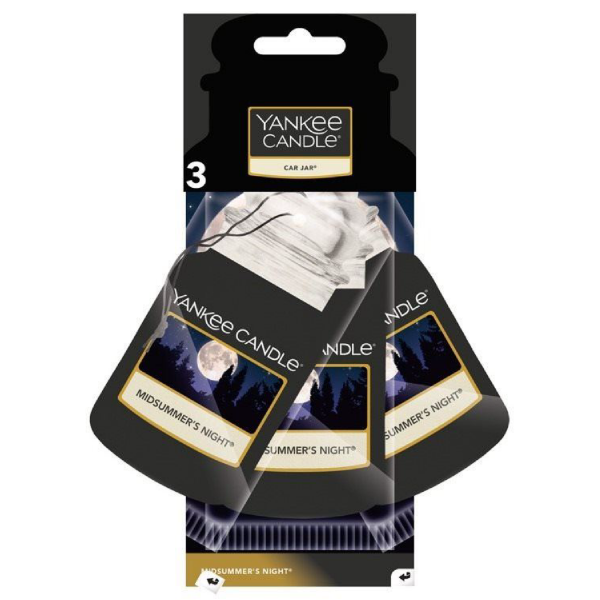 Midsummer's Night Yankee Candle 2D Scented Hanging Air Freshener (Pack Of 3)