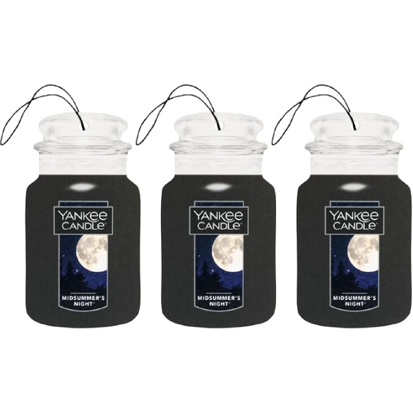 Midsummer's Night Yankee Candle 2D Scented Hanging Air Freshener (Pack Of 3)