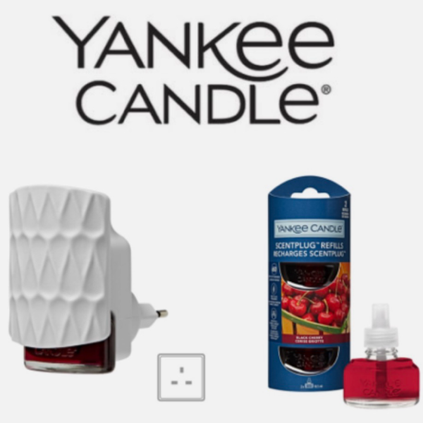 Black Cherry Yankee Candle ScentPlug Starter Kit (Plug & Refill)