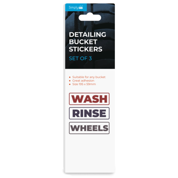 Detailing Bucket Stickers (Set Of 3)