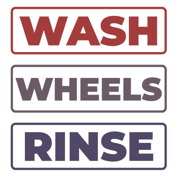 Detailing Bucket Stickers (Set Of 3)