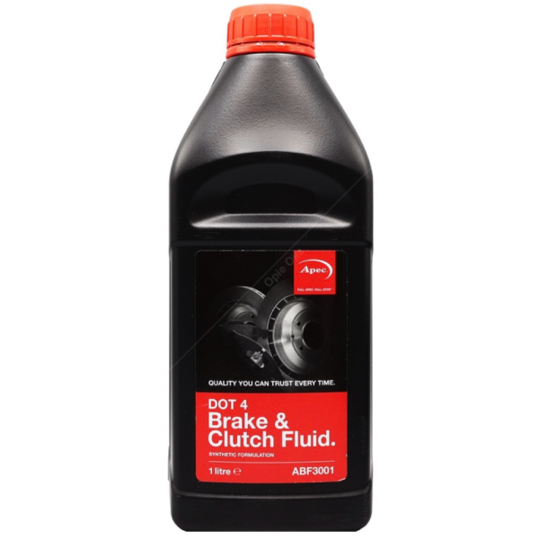Apec DOT 4 Brake & Clutch Fluid - ABF3001 Synthetic Forulation (1Litre)