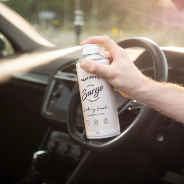 Soothing Vanilla Scented Carfume Air Freshener - Surge Can