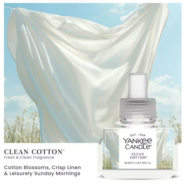 Clean Cotton Yankee Candle ScentPlug Starter Kit (Plug & Refill)