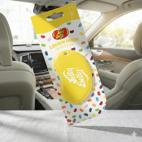 Lemon Drop 3D Hanging Air Freshner From Jelly Belly