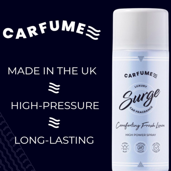 Fresh Linen Scented Carfume Air Freshener - Surge Can