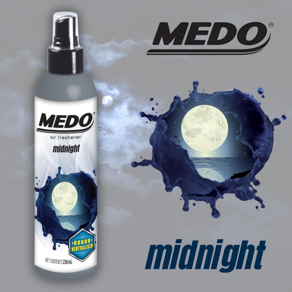 Medo Midnight Scented Pump Spray Air Freshener (236ml)