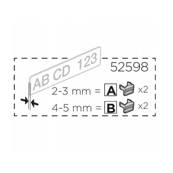 Thule Replacement Number Plate Holding Clips (52598)