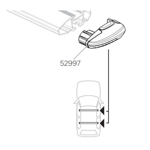 Thule WingBar Evo End Cap Right Side (52997)