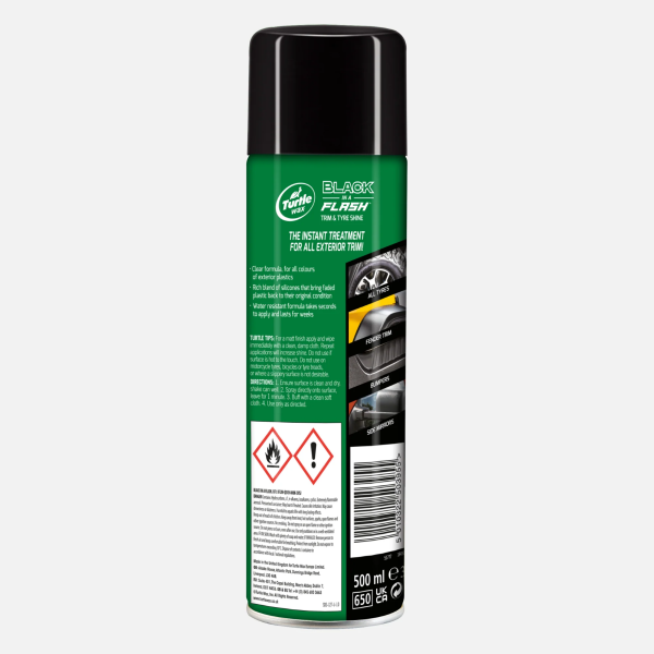 Turtle Wax Black In A Flash Tyre Dressing Spray (500ml)