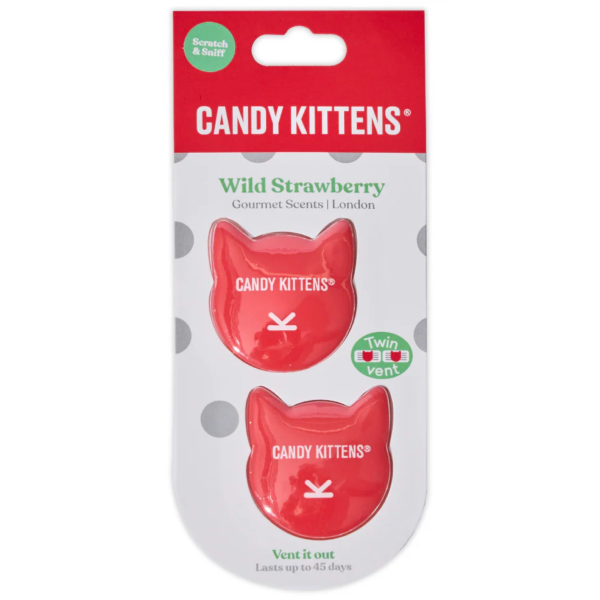 Wild Strawberry 3D Duo Vent Airfreshner From Candy Kitten