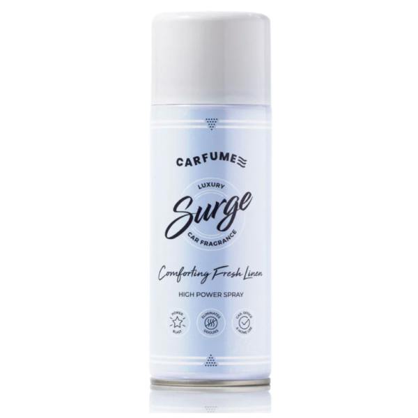 Carfume Fresh Linen Scented Air Freshener - Surge Can