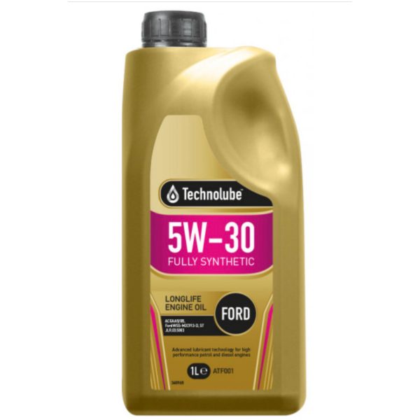 Technolube ATF001 – 5W-30 Fully Synthetic Ford Longlife Engine Oil (1Litre)