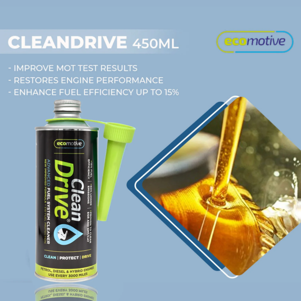 Ecomotive Clean Drive Advanced Fuel System Cleaner (450ml)