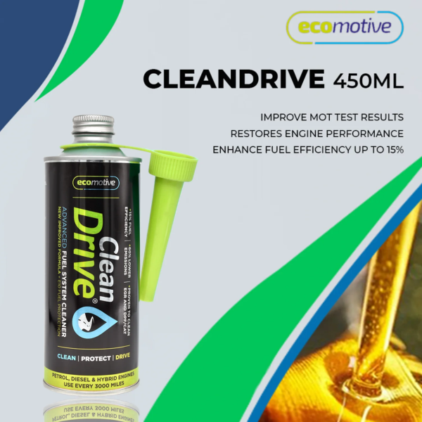 Ecomotive Clean Drive Advanced Fuel System Cleaner (450ml)
