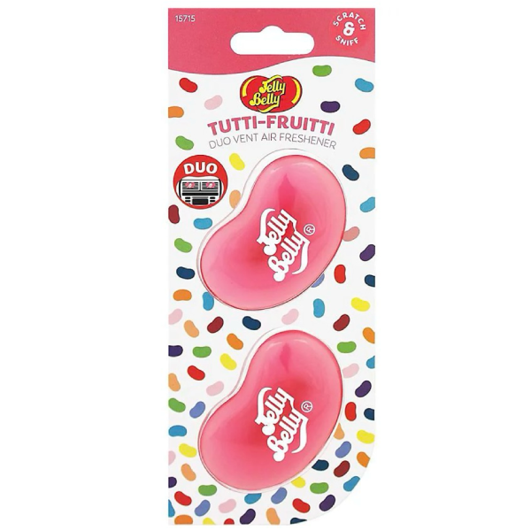 Tutti Fruitti 3D Duo Vent Clip Air Freshners From Jelly Belly