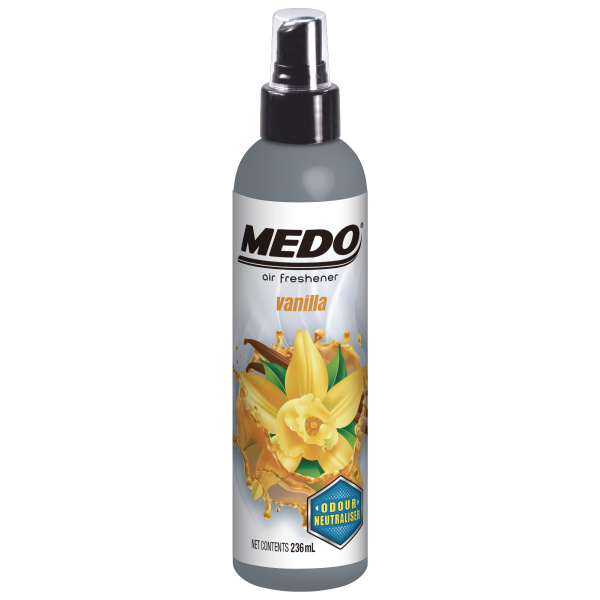 Medo Vanilla Scented Pump Spray Air Freshener (236ml)